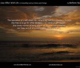 A Sense of Self-Respect ~ A Compelling Look at Choice and Change by Barbara Hyde
